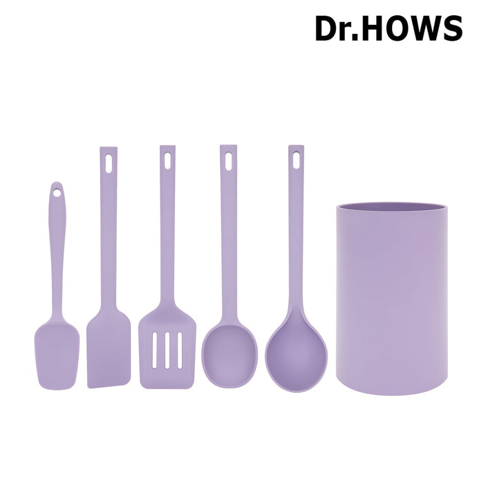 Dr.HOWS Daily Kitchen Tools 6pcs Set Purple