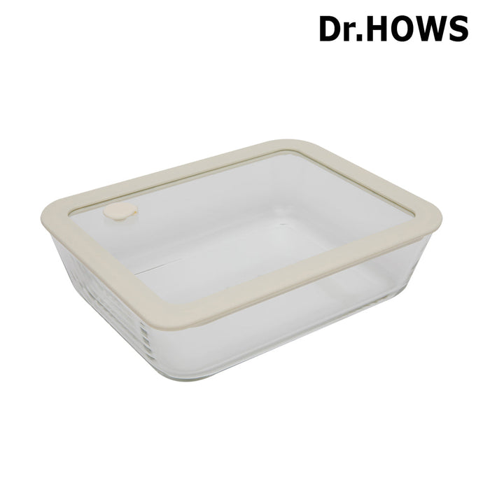 Dr.HOWS Gleam Glass Container Rectangle 700ml