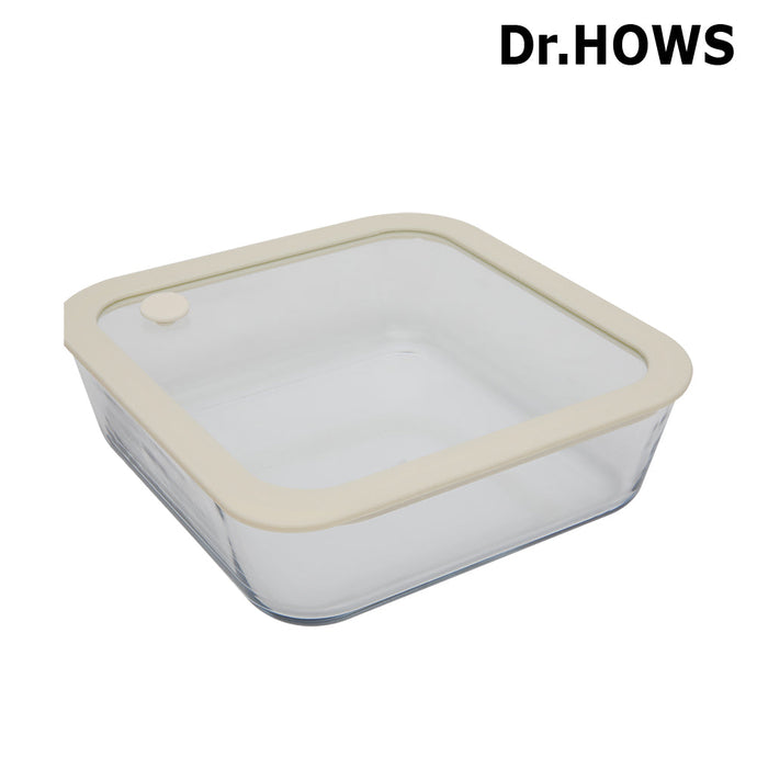 Dr.HOWS Gleam Glass Container Square 1180ml