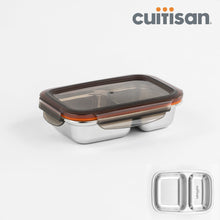 Load image into Gallery viewer, Cuitisan Partition Stainless Microwave-safe Lunch Box - Rectangle No. 1 (220ml)
