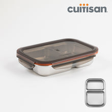 Load image into Gallery viewer, Cuitisan Partition Stainless Microwave-safe Lunch Box - Rectangle No. 4 (1000ml)
