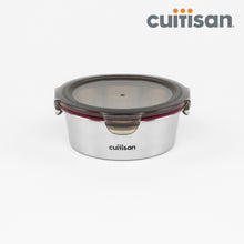 Load image into Gallery viewer, Cuitisan Flora Stainless Microwave-safe Lunch Box - Round 640ml
