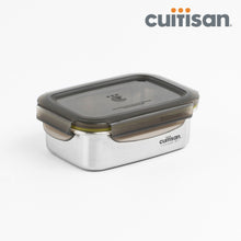 Load image into Gallery viewer, Cuitisan Signature Stainless Microwave-safe Lunch Box - Rectangle 350ml
