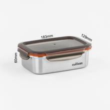 Load image into Gallery viewer, Cuitisan Signature Stainless Microwave-safe Lunch Box - Rectangle 680ml
