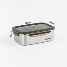 Load image into Gallery viewer, Cuitisan Signature Stainless Microwave-safe Lunch Box - Rectangle 1400ml
