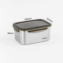 Load image into Gallery viewer, Cuitisan Signature Stainless Microwave-safe Lunch Box - Rectangle 2100ml

