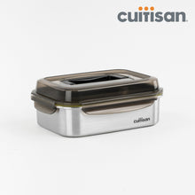 Load image into Gallery viewer, Cuitisan Signature Stainless Microwave-safe Lunch Box - Rectangle with Handle 2400ml
