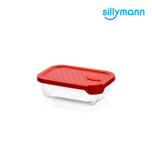 Load image into Gallery viewer, Sillymann Oven Glass Container Rectangle 630ml (Red)
