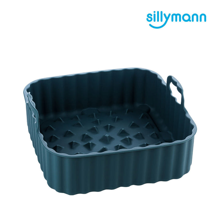 Sillymann Harmony Platinum Silicone Square Airfryer Pot(S) (Green)